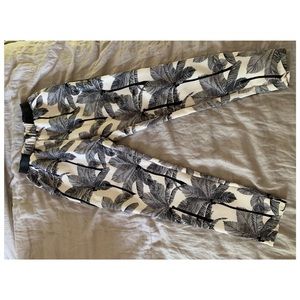 Palm printed pants